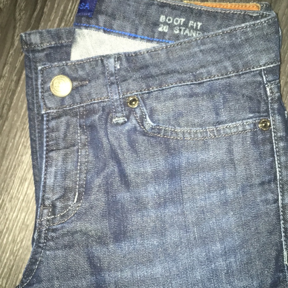 Martin + OSA dark denim boot cut denim